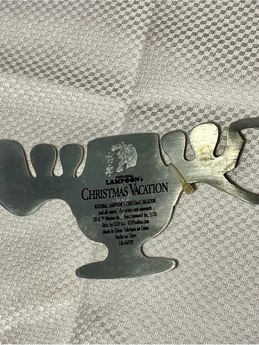 Christmas Vacation Bottle Opener - Brushed Silver Tone